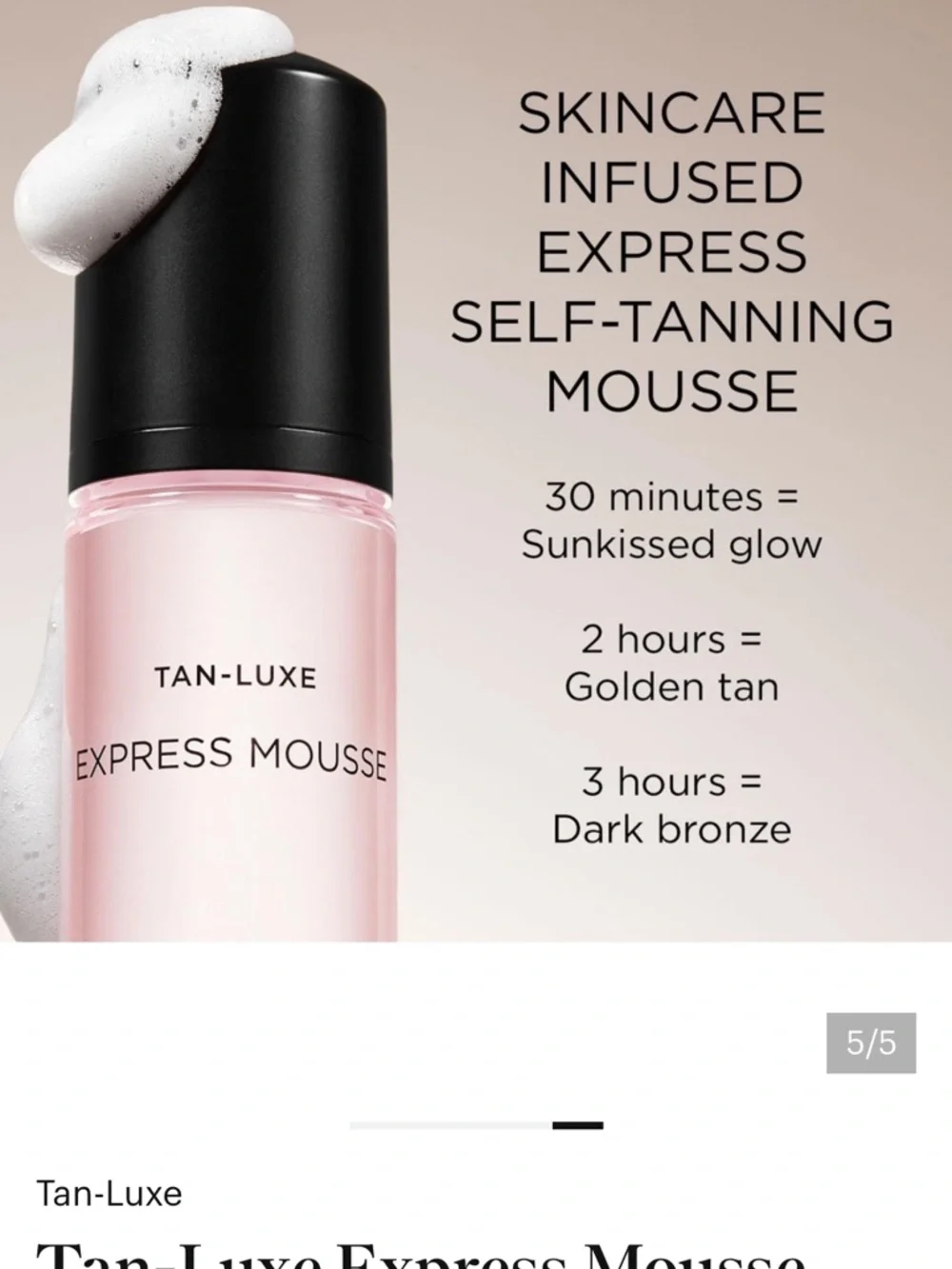 TAN-LUXE Express Mousse Hydrating Self-Tan Mousse - Pink